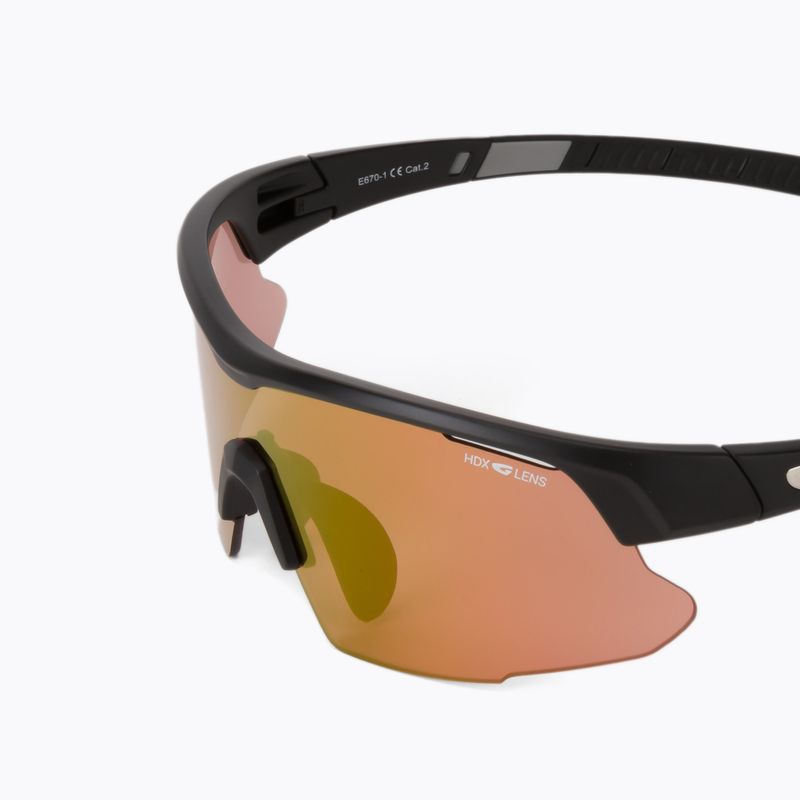 Occhiali da sole GOG Orion nero opaco/grigio/viola a specchio 5