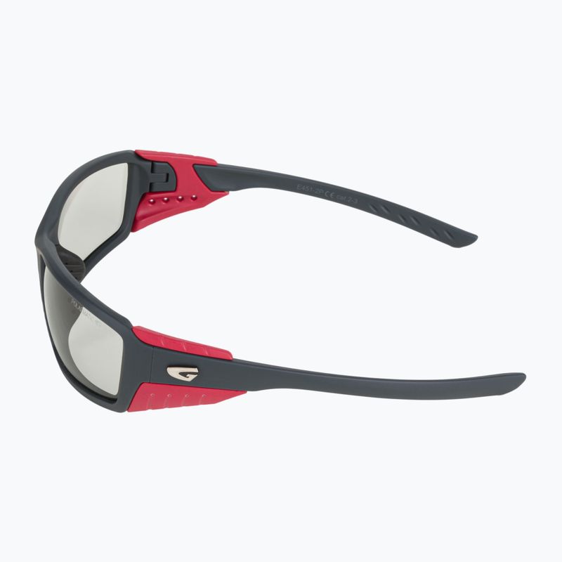 Occhiali da sole GOG Breeze T in policarbonato opaco grigio/rosso/fumo 4
