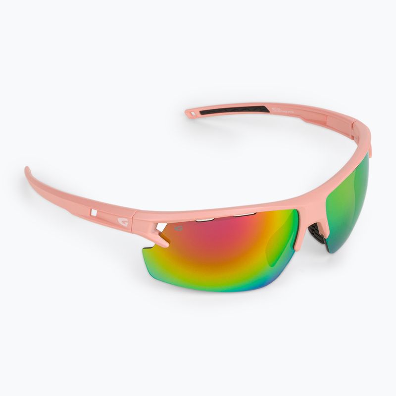 Occhiali da sole GOG Ether opaco rosa polveroso/nero/rosa policromatico