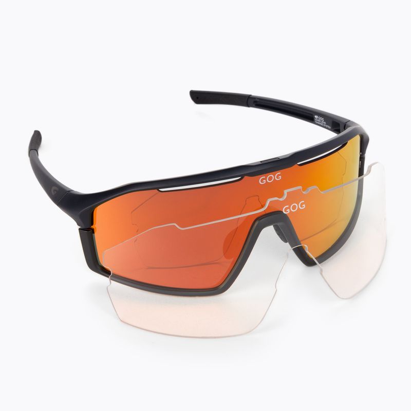 Occhiali da sole GOG Odyss blu marino opaco/nero/rosso policromatico