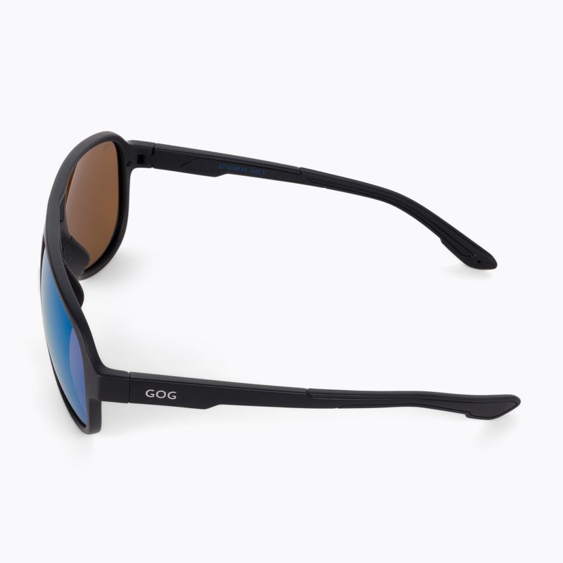 Occhiali da sole GOG Hardy nero opaco/blu/policromatico bianco/blu 4