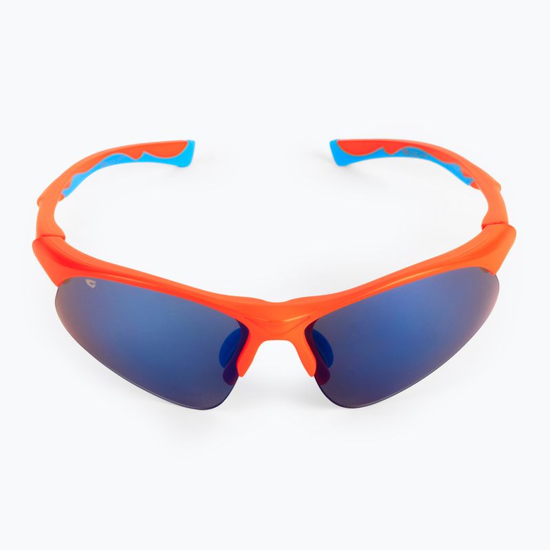 Occhiali da sole per bambini GOG Balami opaco arancione neon/blu/blu a specchio 3