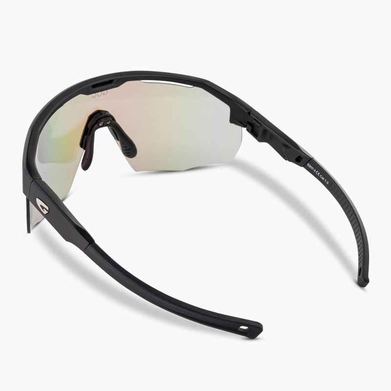 Occhiali da sole GOG Argo C nero opaco/verde policromatico 2
