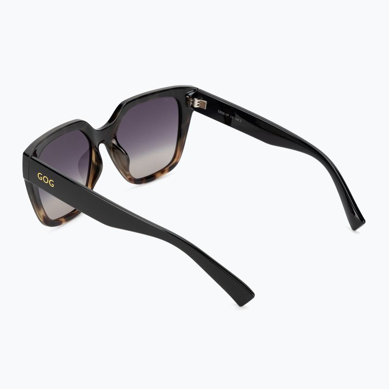 Occhiali da sole da donna GOG Hazel nero/marrone demi/fumo sfumato 2