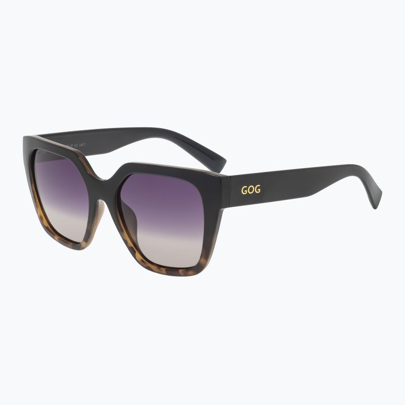 Occhiali da sole da donna GOG Hazel nero/marrone demi/fumo sfumato 6