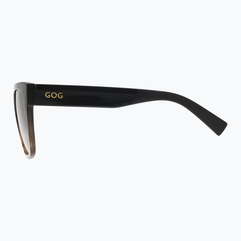 Occhiali da sole da donna GOG Hazel nero/marrone demi/fumo sfumato 8