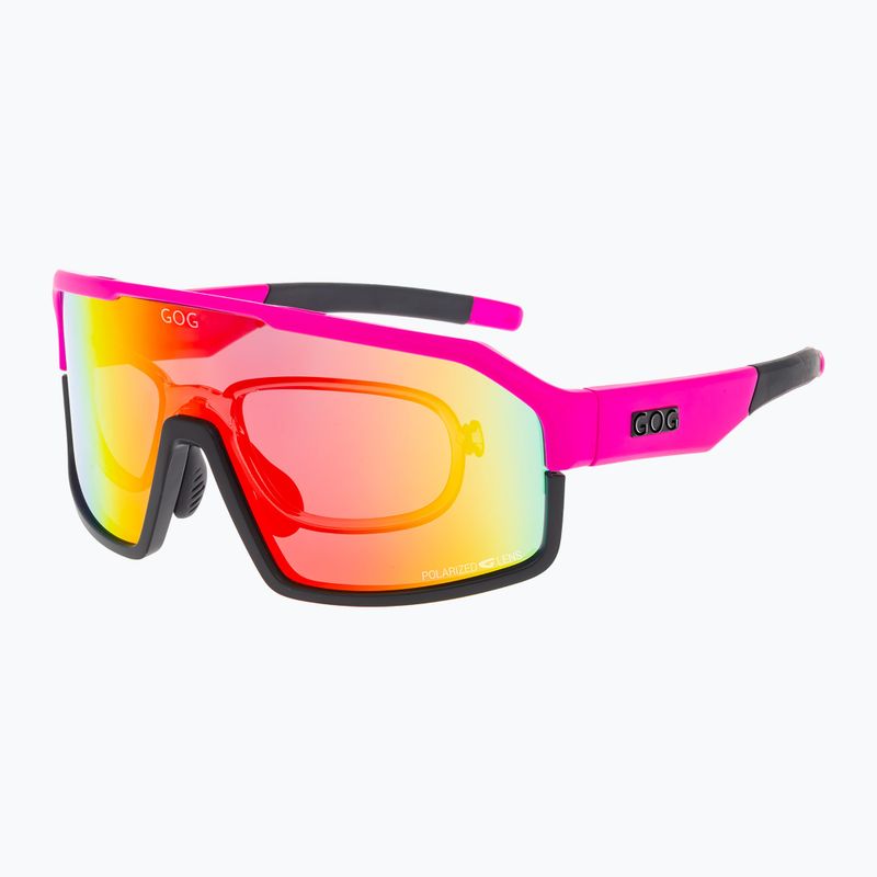 Occhiali da sole GOG Annapurna rosa neon opaco/nero/rosso policromatico 4