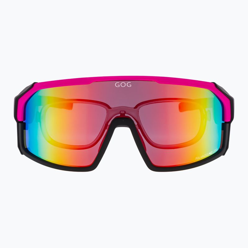 Occhiali da sole GOG Annapurna rosa neon opaco/nero/rosso policromatico 5