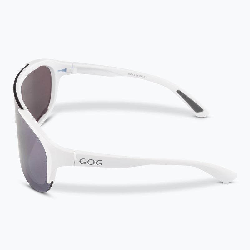 Occhiali da sole GOG Medusa bianco opaco/grigio/argento specchiato 4