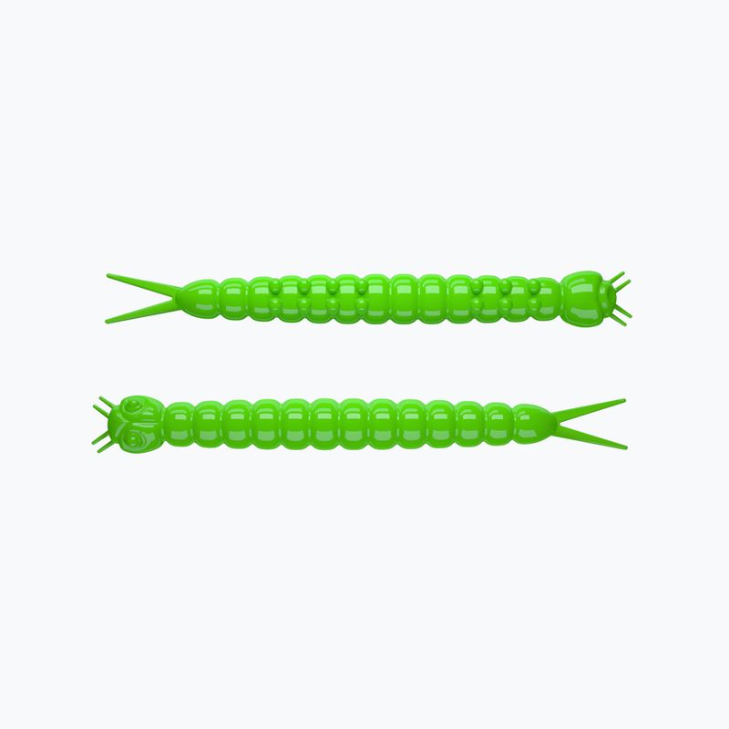Libra Lures Slight Worm Krill esca in gomma 15 pezzi verde caldo