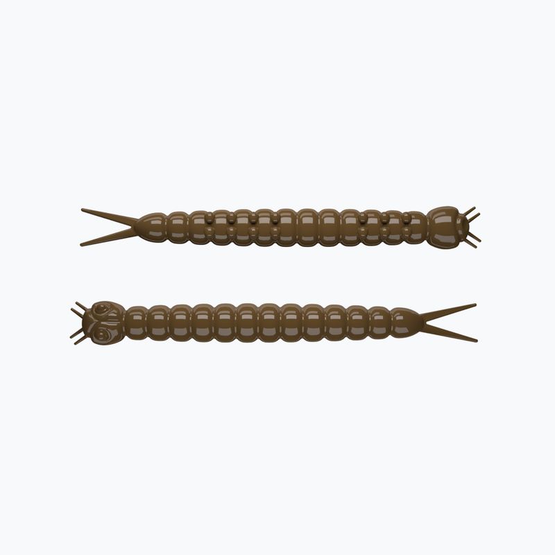 Libra Lures Slight Worm Krill rubber bait 15 pcs brown.