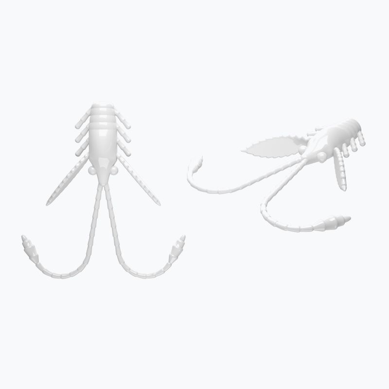 Libra Lures Pro Nymph Krill esca in gomma 15 pezzi bianco.
