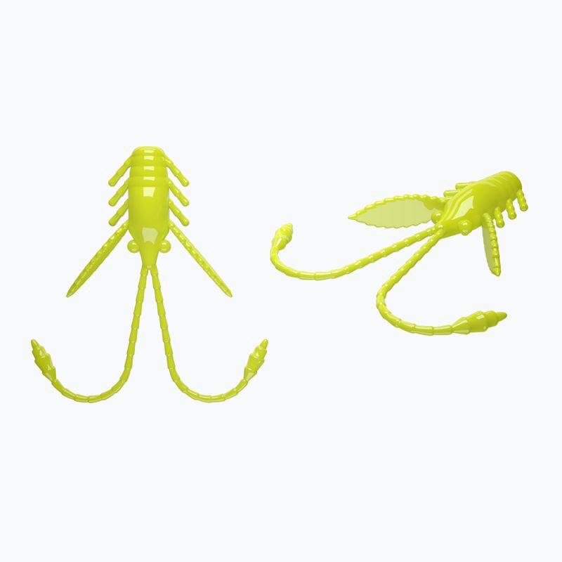 Libra Lures Pro Nymph Krill esca in gomma 15 pezzi giallo caldo