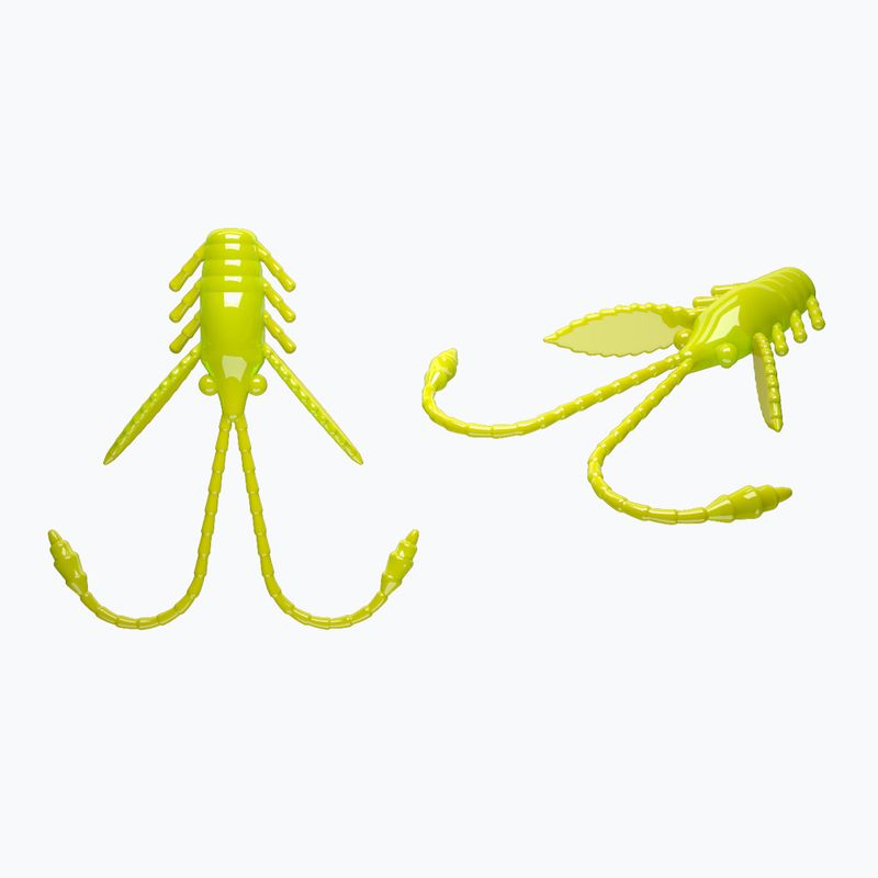 Libra Lures Pro Nymph Krill esca in gomma 15 pezzi verde mela