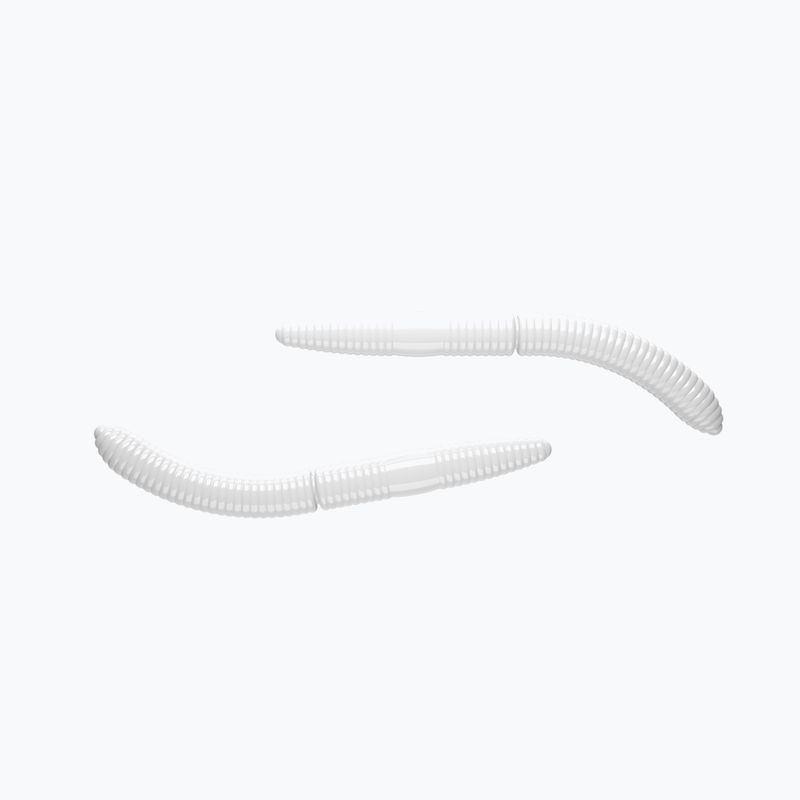 Libra Lures Fatty D'Worm Krill esca in gomma 10 pz. bianco