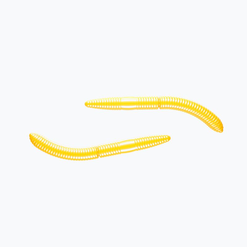 Libra Lures Fatty D'Worm Krill esca in gomma 10 pz. giallo