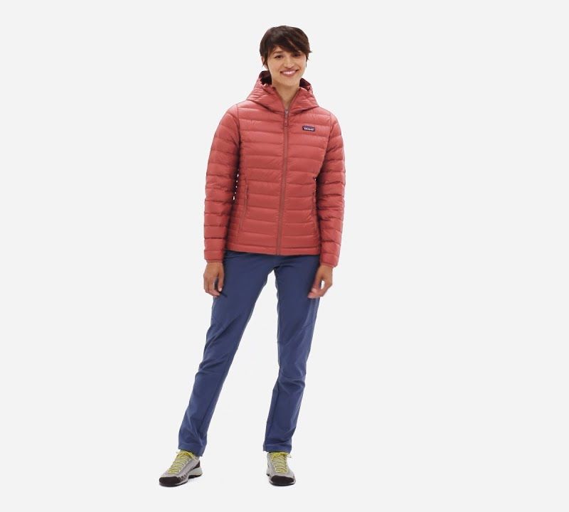 Piumino da donna Patagonia Down Sweater Hoody burl red 8