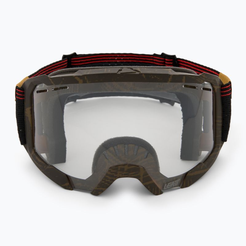Occhiali da ciclismo Leatt Velocity 4.0 MTB X-Flow timber/clear 2