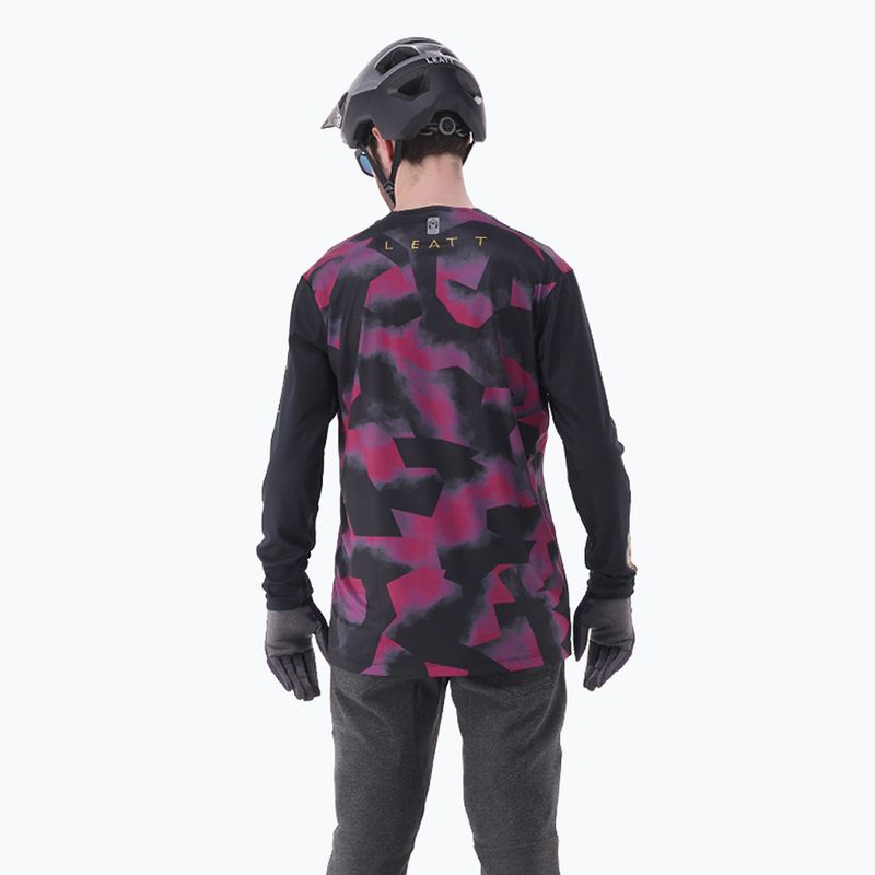 Leatt MTB Gravity 3.0 ciclismo uomo manica lunga viola 2