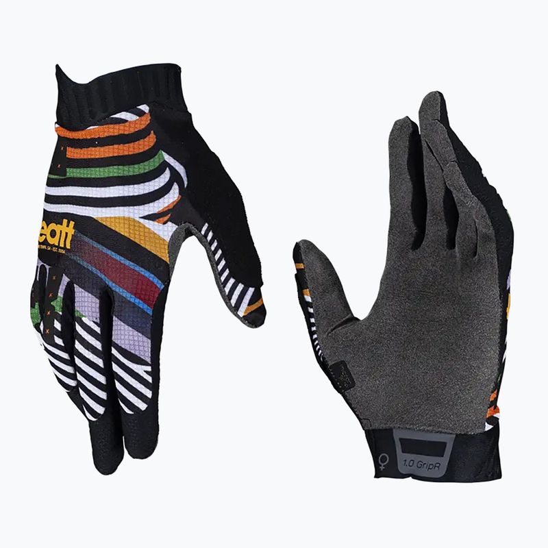 Guanti da ciclismo da donna Leatt MTB 1.0 GripR stripes