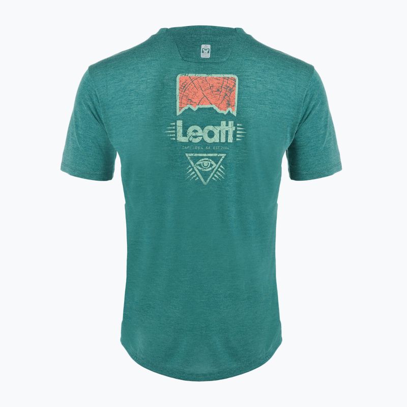 Leatt MTB Gravity 1.0 maglia da ciclismo uomo verde acqua 2