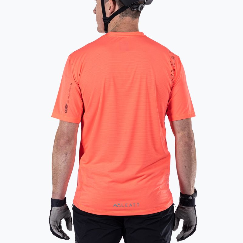 Maglia ciclismo Leatt MTB Trail 1.0 X-Flow uomo neon 3