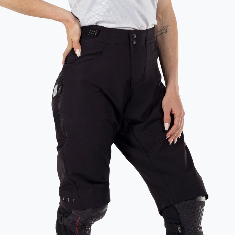Pantaloncini da ciclismo Leatt MTB Trail 2.0 W da donna, nero