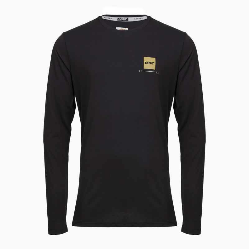 Maglia da ciclismo a manica lunga da uomo Leatt MTB Gravity 3.0 Ghost Black