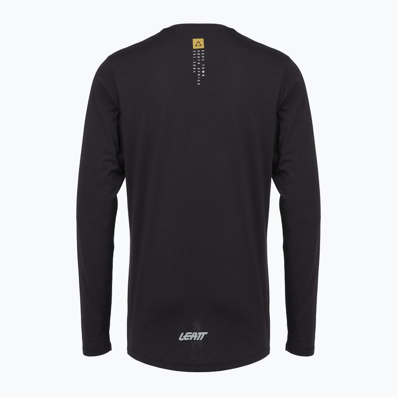 Maglia da ciclismo a manica lunga da uomo Leatt MTB Gravity 3.0 Ghost Black 2