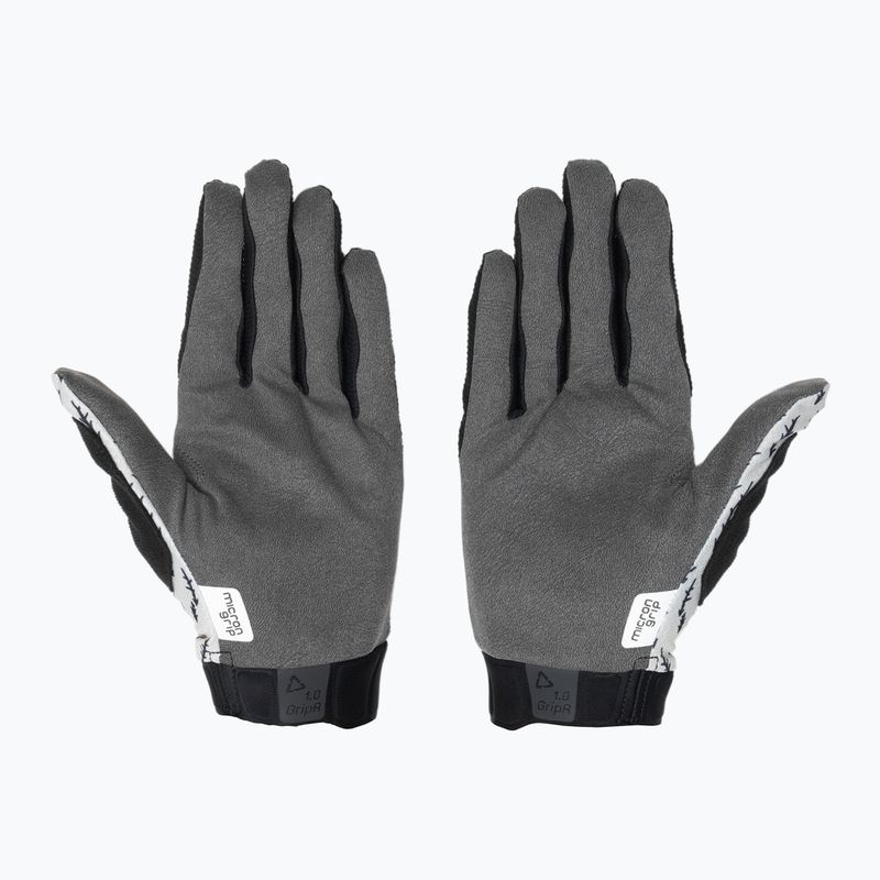 Guanti da ciclismo da uomo Leatt MTB 1.0 GripR trails white 3