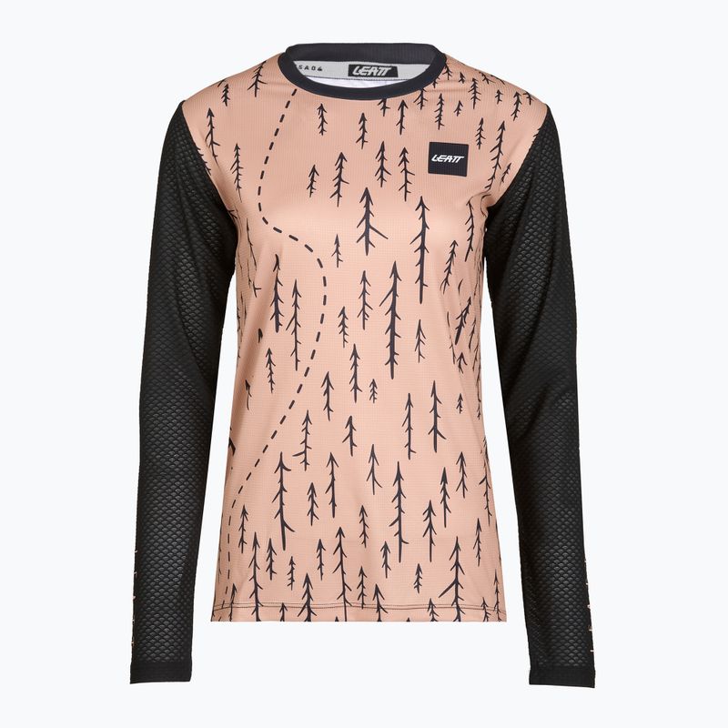 Maglia da ciclismo a maniche lunghe da donna Leatt MTB Trail 3.0 trails pink