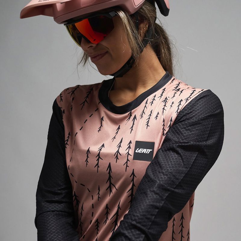 Maglia da ciclismo a maniche lunghe da donna Leatt MTB Trail 3.0 trails pink 3
