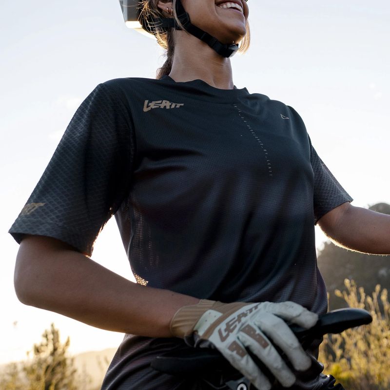 Maglia da ciclismo donna Leatt MTB Trail 3.0 ghost black 3