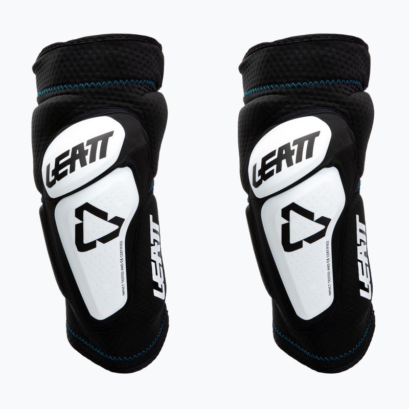 Protezioni per ginocchia da bicicletta Leatt 3DF 6.0 bianco/nero