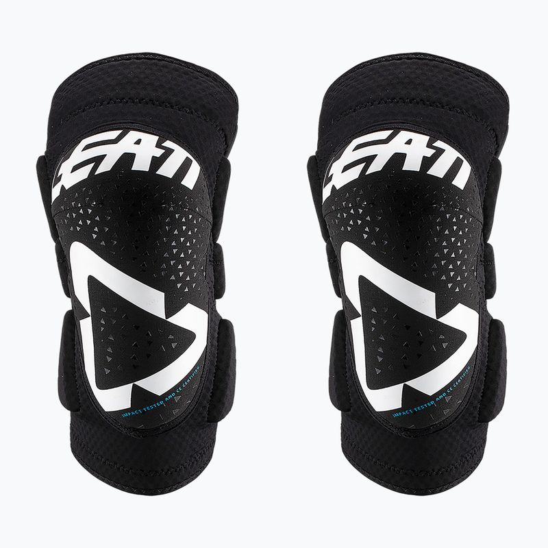 Leatt 3DF 5.0 Mini bianco/nero protezioni per ginocchia da ciclismo per bambini