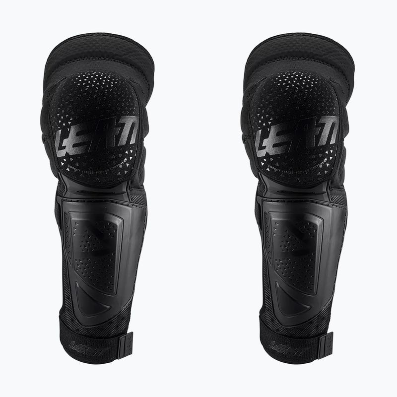 Protezioni Leatt 3DF Hybrid EXT nere per ginocchia e tibie da bicicletta