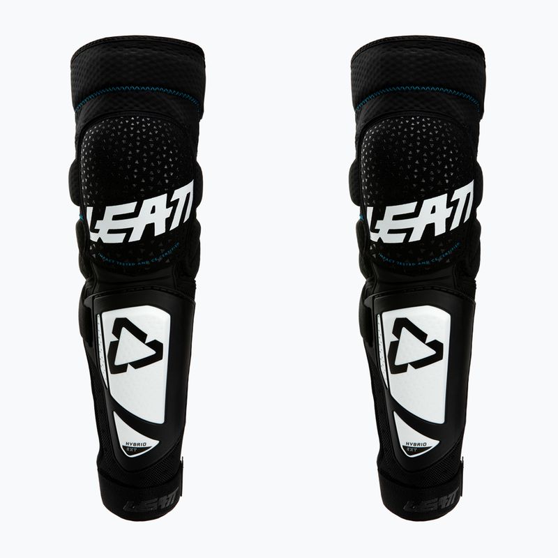 Protezioni per ginocchia Leatt 3DF Hybrid EXT bianco/nero