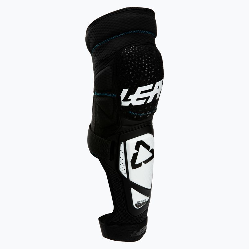 Protezioni per ginocchia Leatt 3DF Hybrid EXT bianco/nero 2