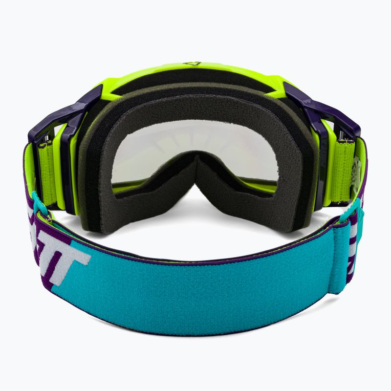 Occhiali da ciclismo Leatt Velocity 5.5 giallo neon/grigio chiaro 3
