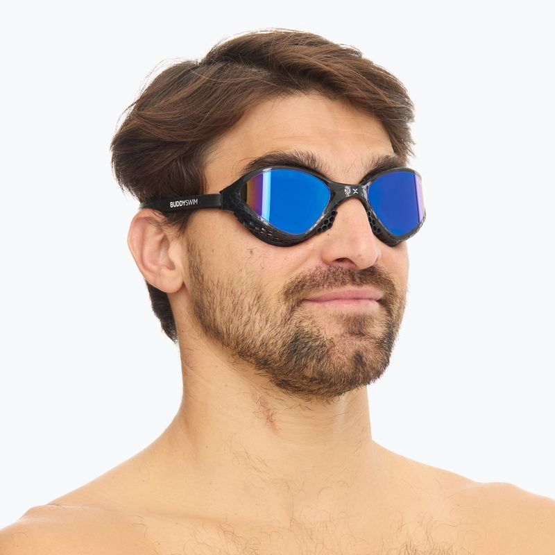 Occhiali da nuoto BuddySwim OzeanX Mirror nero / blu 3