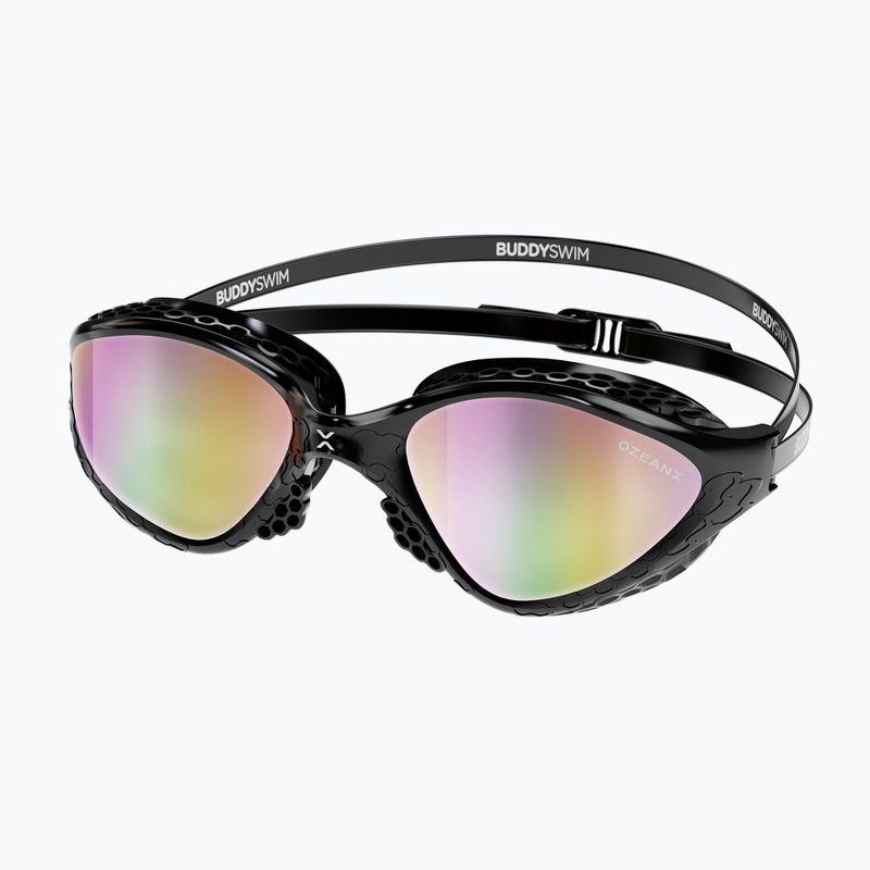 Occhiali da nuoto BuddySwim OzeanX Mirror nero / iridium
