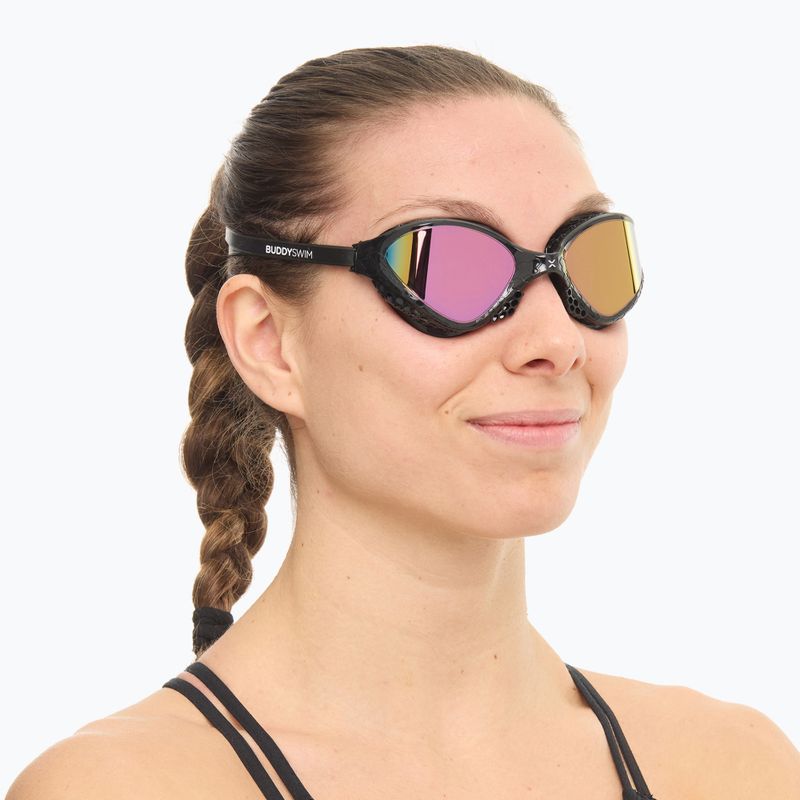 Occhiali da nuoto BuddySwim OzeanX Mirror nero / iridium 2