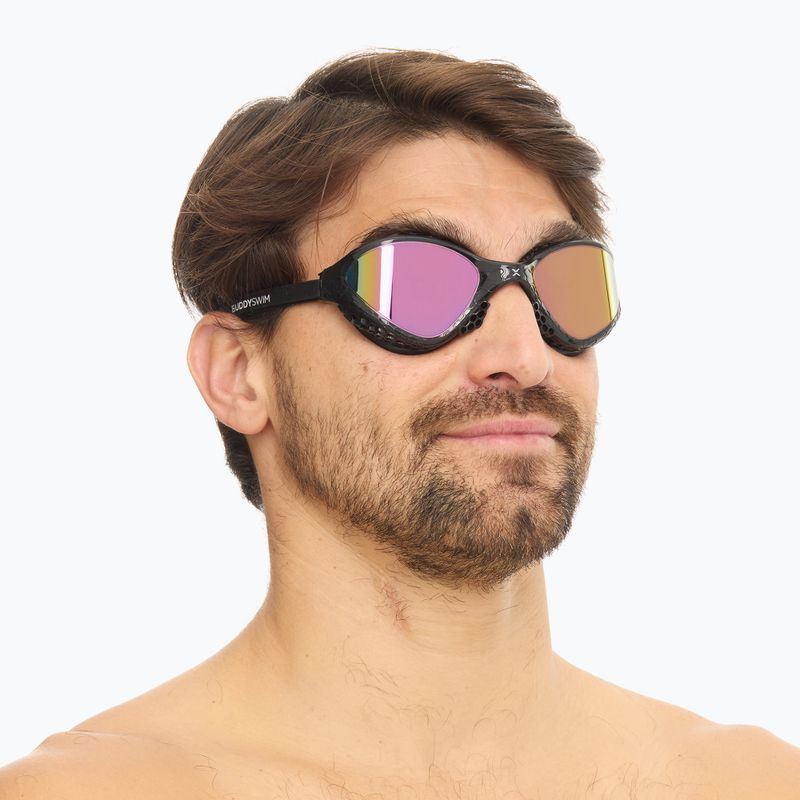Occhiali da nuoto BuddySwim OzeanX Mirror nero / iridium 3