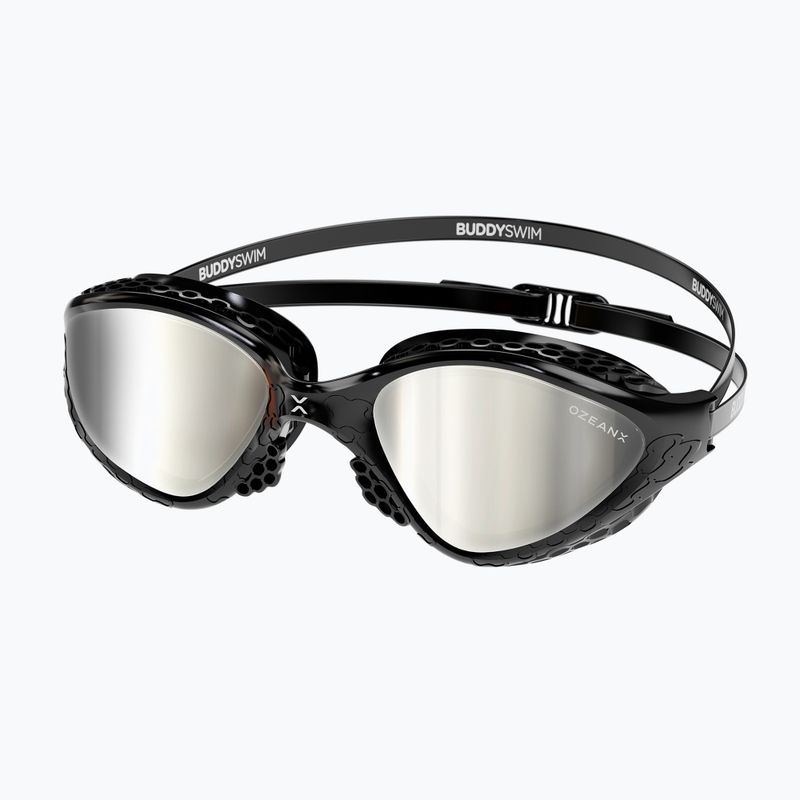 Occhiali da nuoto BuddySwim OzeanX Mirror nero / argento