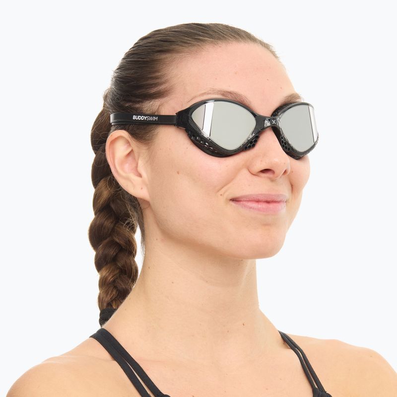 Occhiali da nuoto BuddySwim OzeanX Mirror nero / argento 6