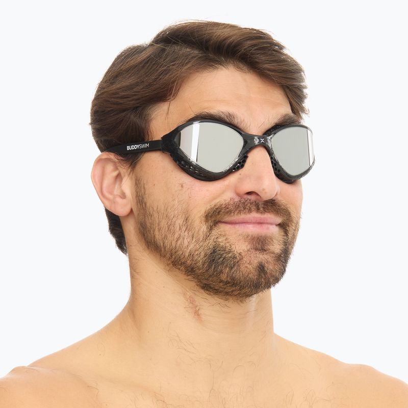 Occhiali da nuoto BuddySwim OzeanX Mirror nero / argento 7