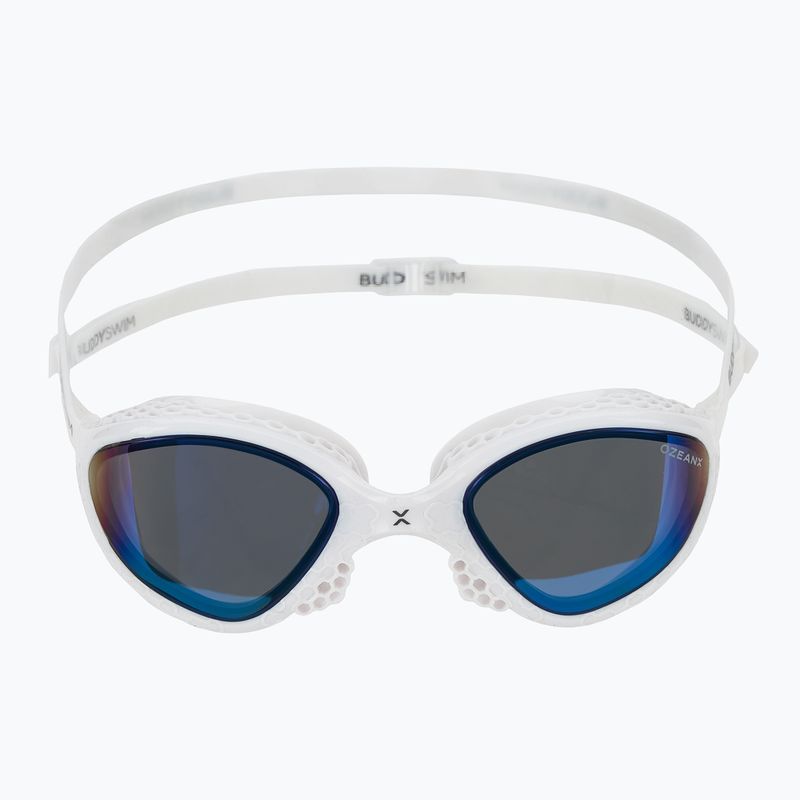 Occhiali da nuoto BuddySwim OzeanX Mirror bianco/blu 2