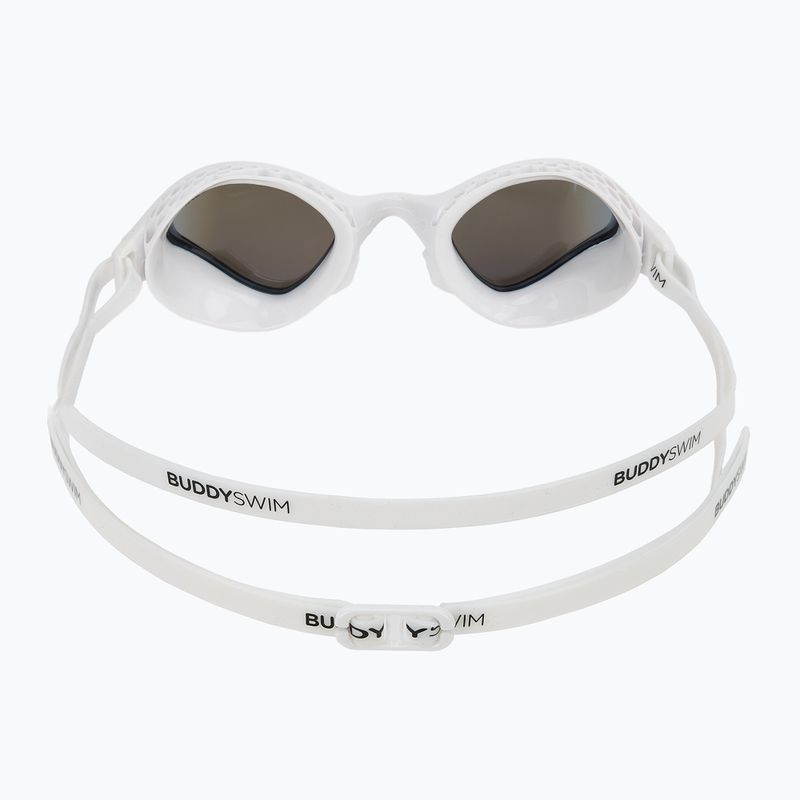 Occhiali da nuoto BuddySwim OzeanX Mirror bianco/blu 4