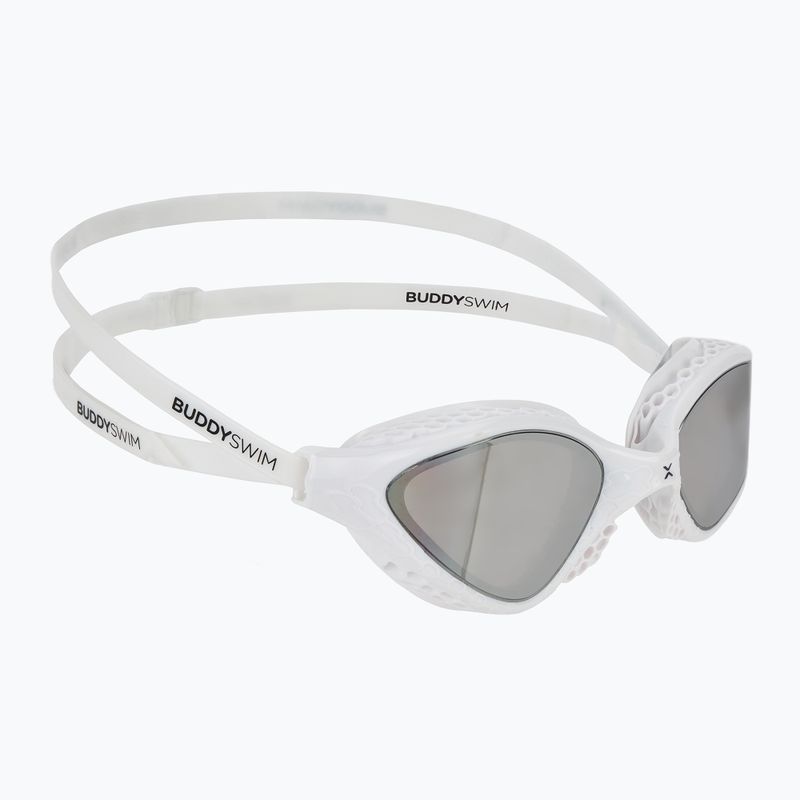 Occhiali da nuoto BuddySwim OzeanX Mirror bianco / argento