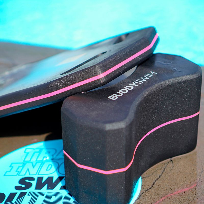 Tavola da surf BuddySwim Kickboard black/pink 3